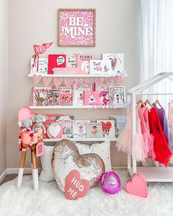 kid-valentine-day-bookcase-design