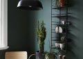 moody-green-dining-room-wall-paint