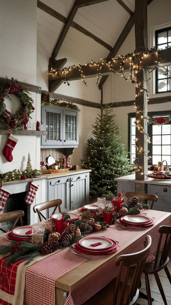 20 Coziest Christmas Decor With Farmhouse Accent | Housetodecor.com
