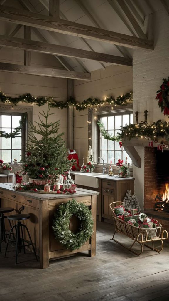 20 Coziest Christmas Decor With Farmhouse Accent | Housetodecor.com