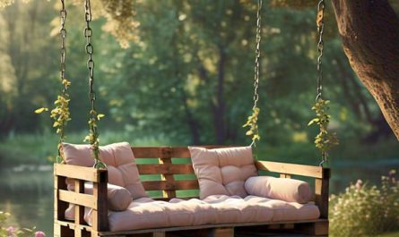 outdoor pallet swing ideas for garden