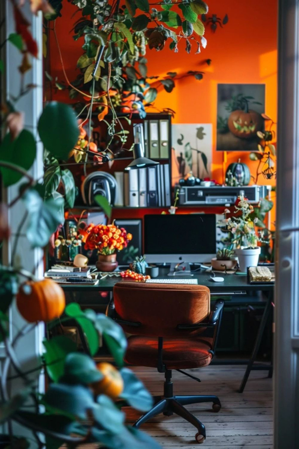 colorful halloween home office ideas colorful halloween home office ideas