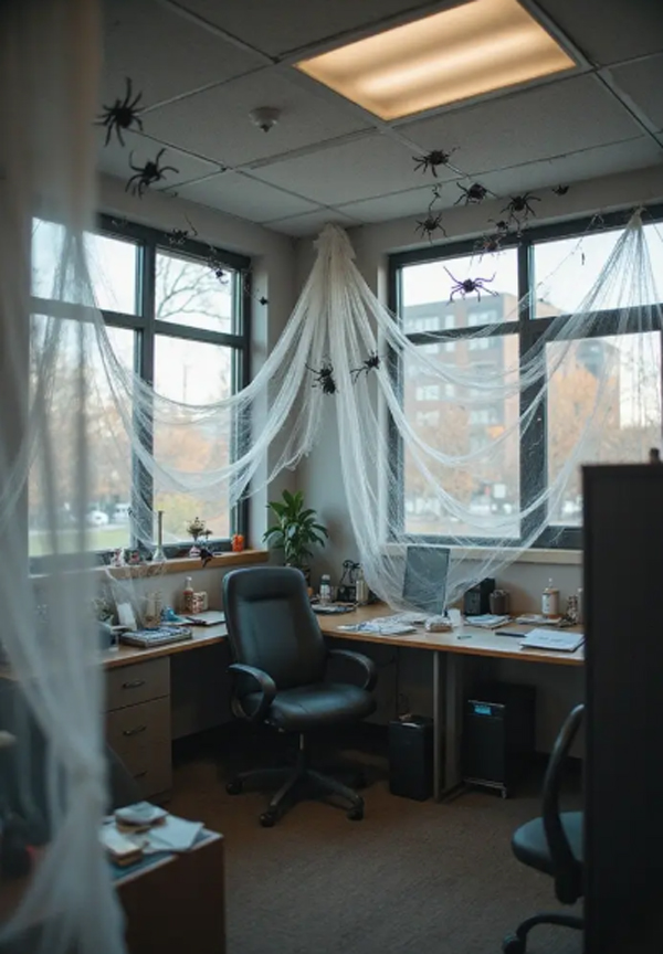 halloween worskpace with spider theme halloween worskpace with spider theme