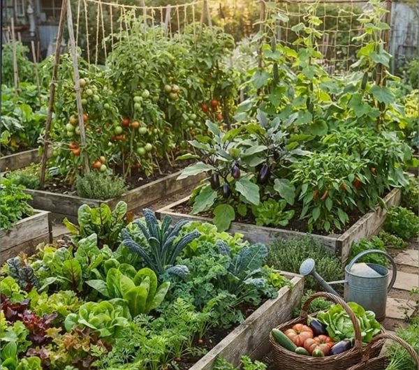 7 Beautiful and Space-Saving Backyard Vegetable Garden Ideas